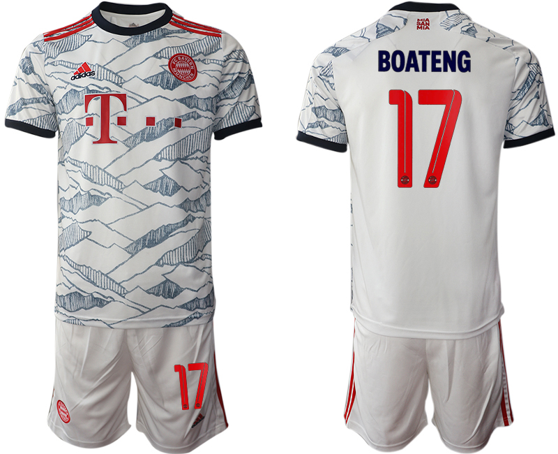 Men 2021-2022 Club Bayern Munich away white #17 Soccer Jersey->bayern munich jersey->Soccer Club Jersey